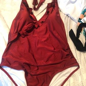 Sexy shiny brand new plus size one piece